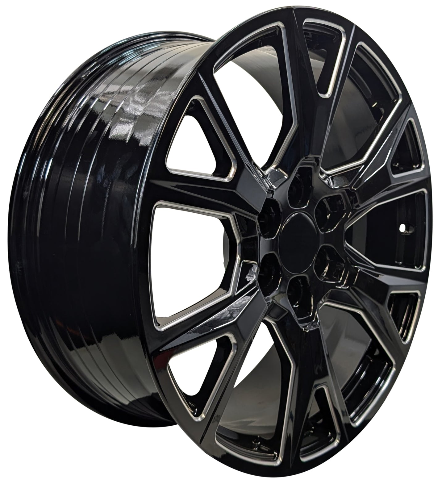 22" Black Wheels 22x9 Rims Fits Cadillac Escalade 2000-2025 ESV EXT 6x139.7 Platinum 78.1 Sport Premium V-Series CH13