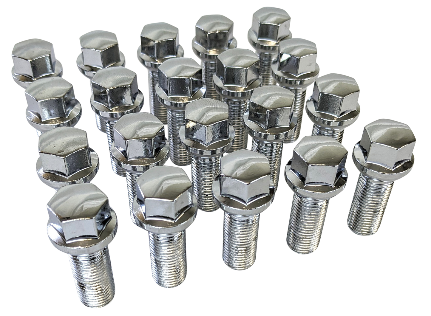 Custom-Sized Chrome Lug Bolts
