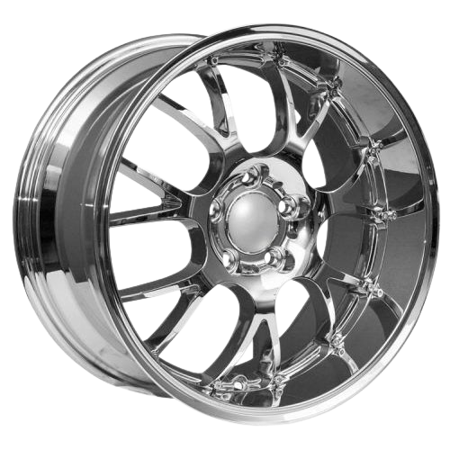 Style Deep Dish, 17x7.5 & 17x8.5, Chrome, Set of Four