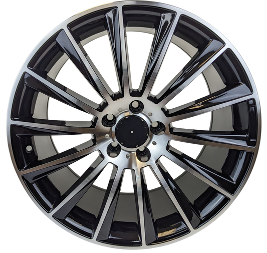 Style 612, 18x9.5, Black, Single Wheel