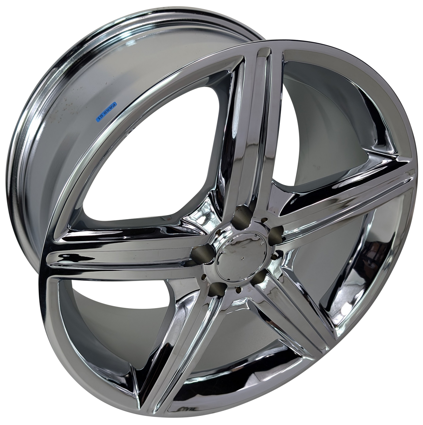 Style 606, 18x8.5 & 18x9.5, Chrome, Stock Caps Fit, Set of Four