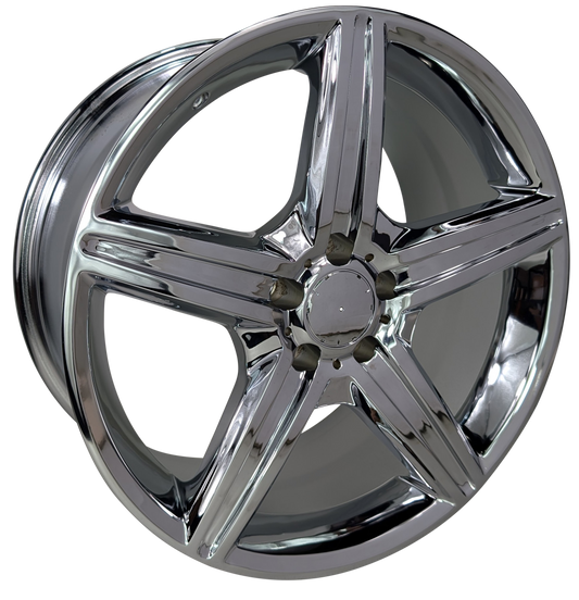 Style 606, 18x8.5 & 18x9.5, Chrome, Stock Caps Fit, Set of Four