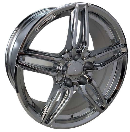 Style 255, 17x8, Chrome, Stock Caps Fit, Set of Four