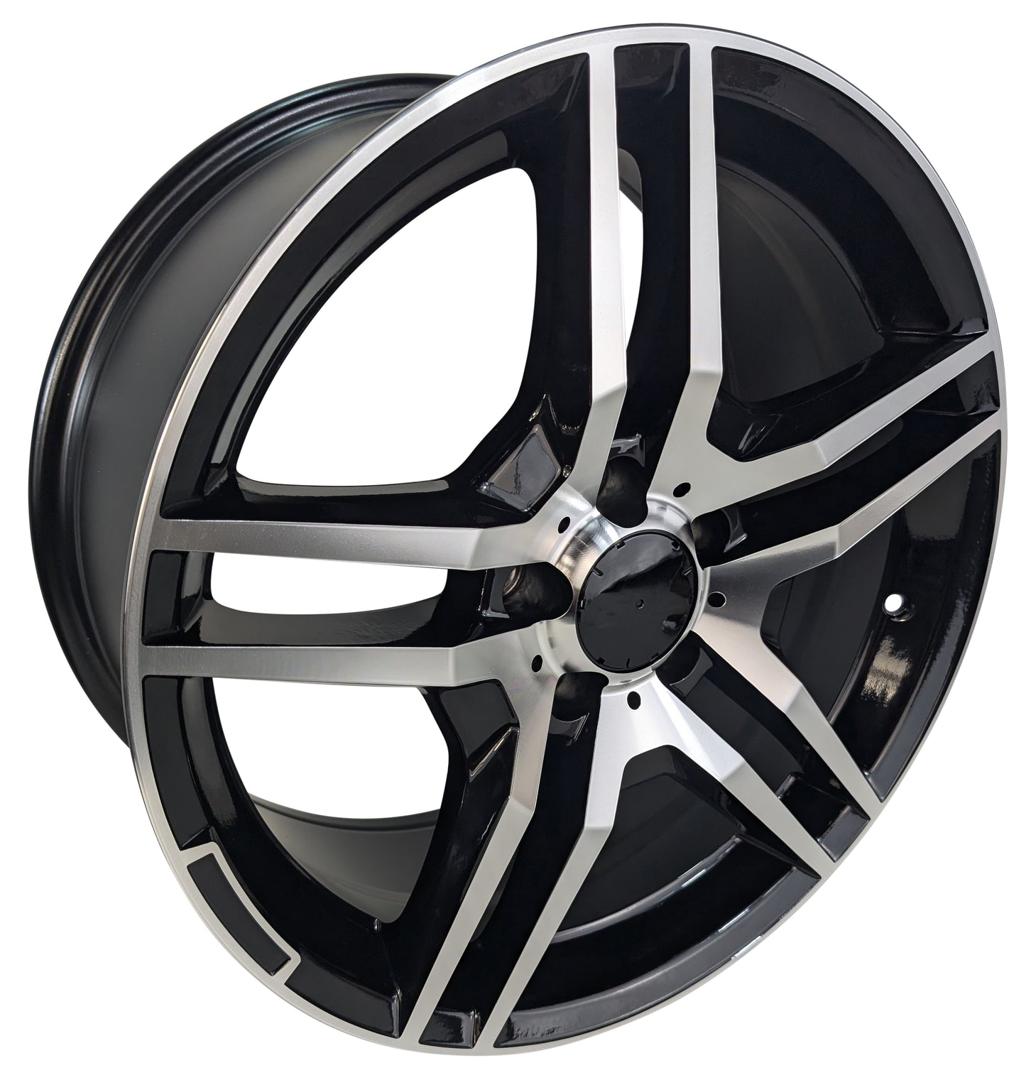 Style 540, 18x8.5 & 18x9.5, Black/Machined, Set of Four