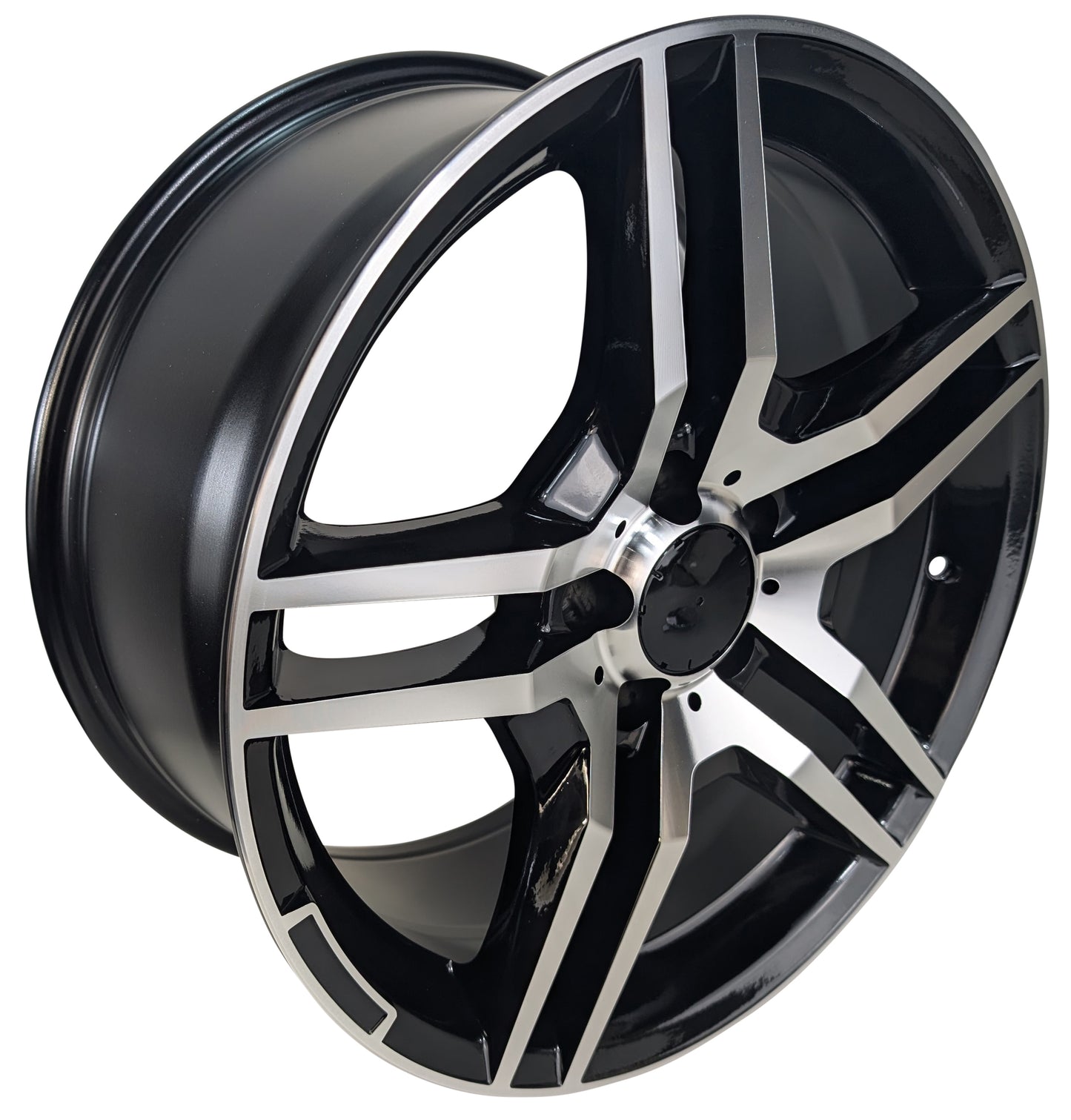 Style 540, 18x8.5 & 18x9.5, Black/Machined, Set of Four