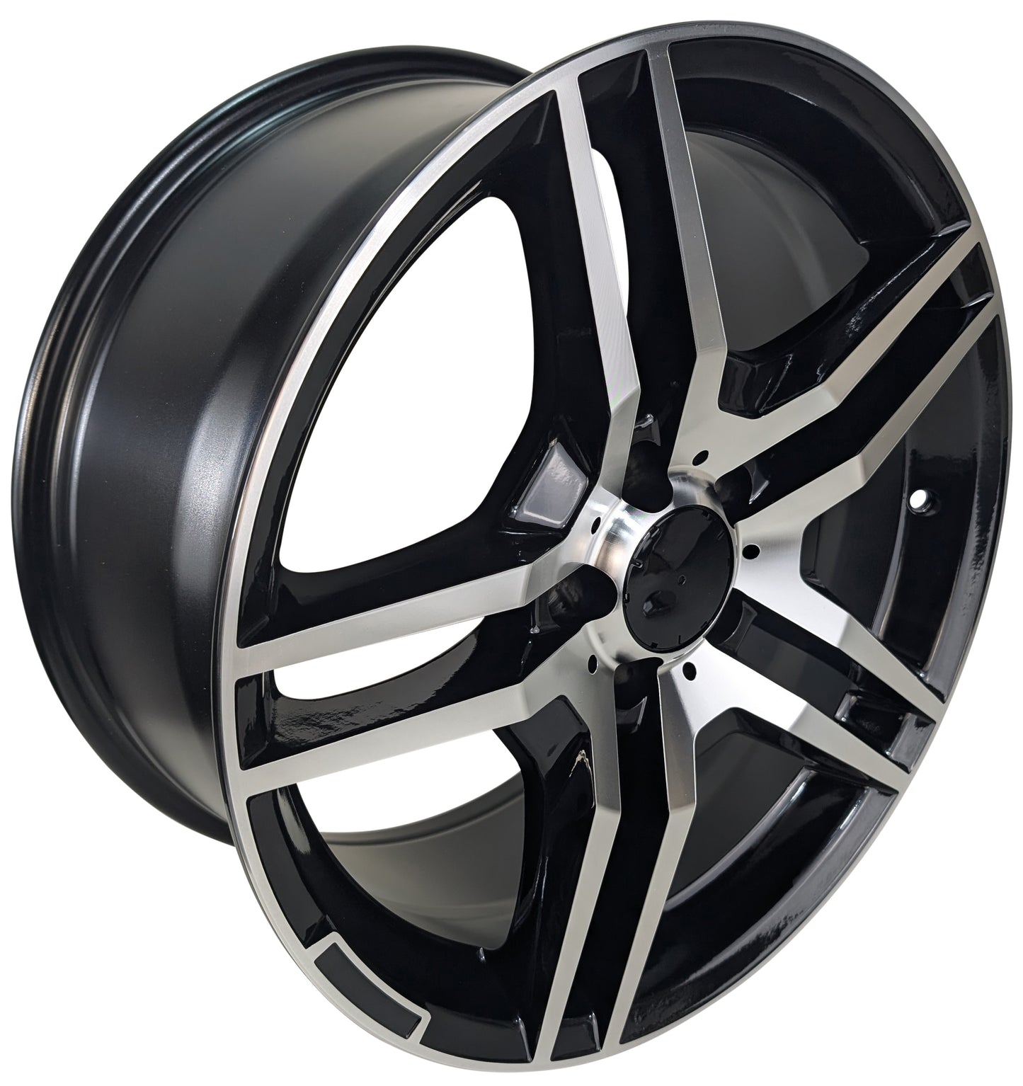 Style 540, 18x8.5 & 18x9.5, Black/Machined, Set of Four