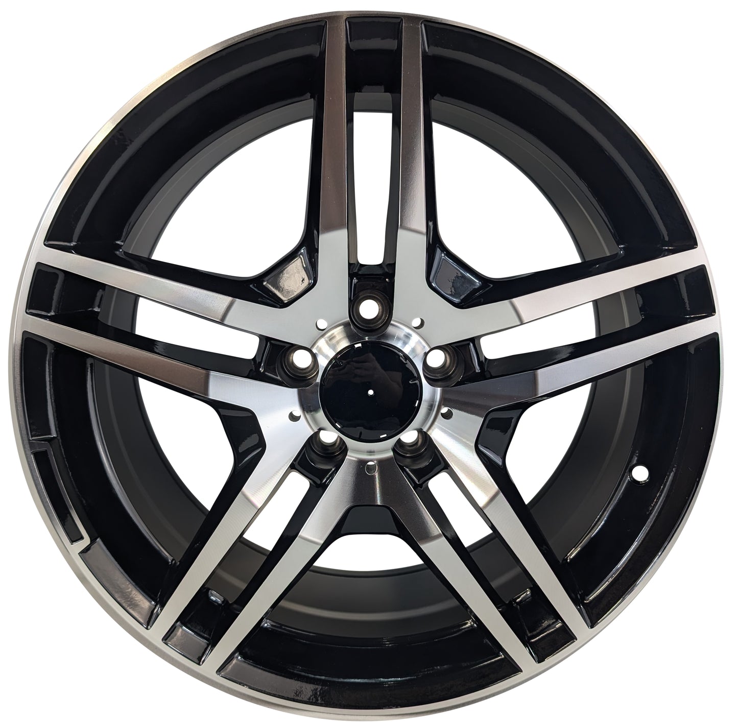 Style 540, 18x8.5 & 18x9.5, Black/Machined, Set of Four