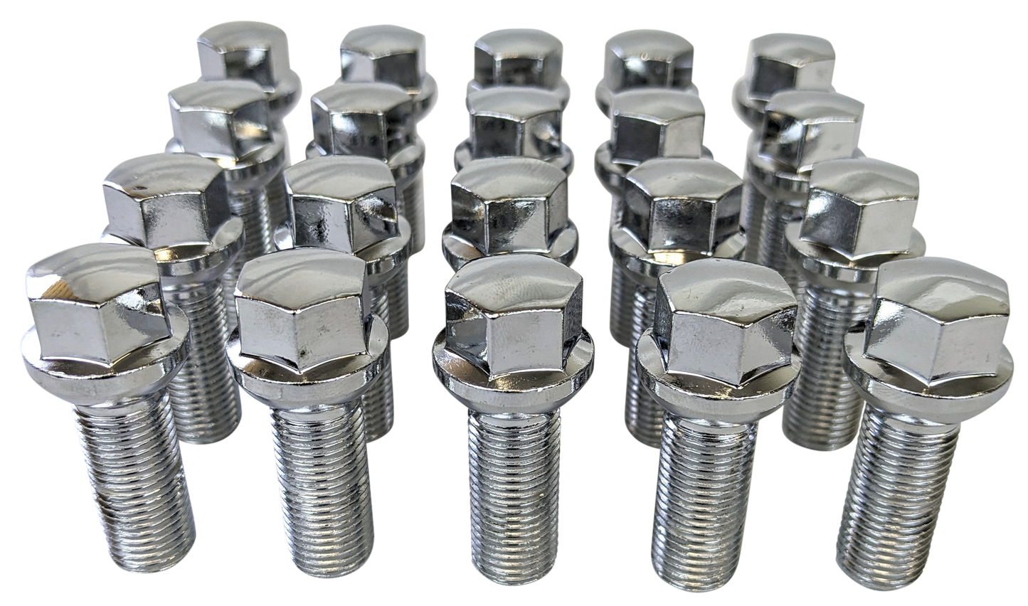 Custom-Sized Chrome Lug Bolts