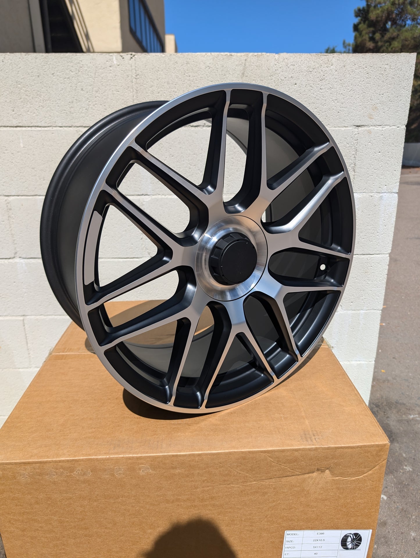 Style 424, 19x8 & 19x9, Black/Machined, Set of Four