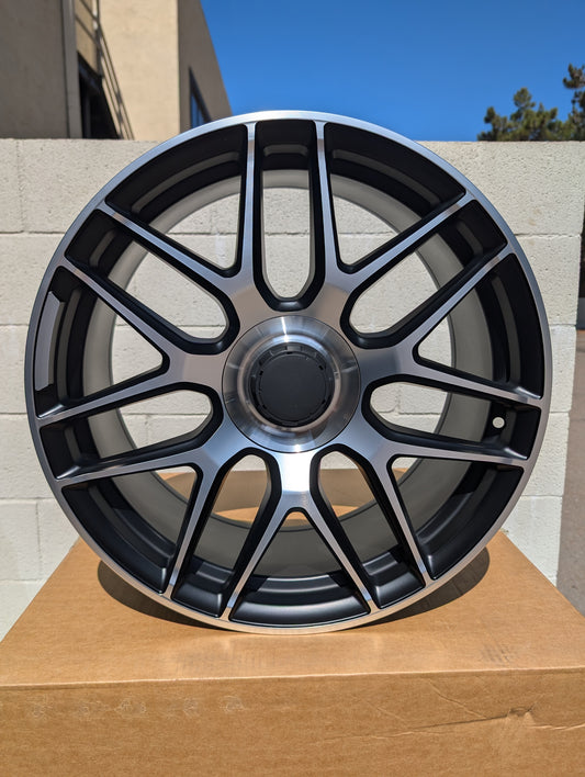 Style 424, 19x8 & 19x9, Black/Machined, Set of Four