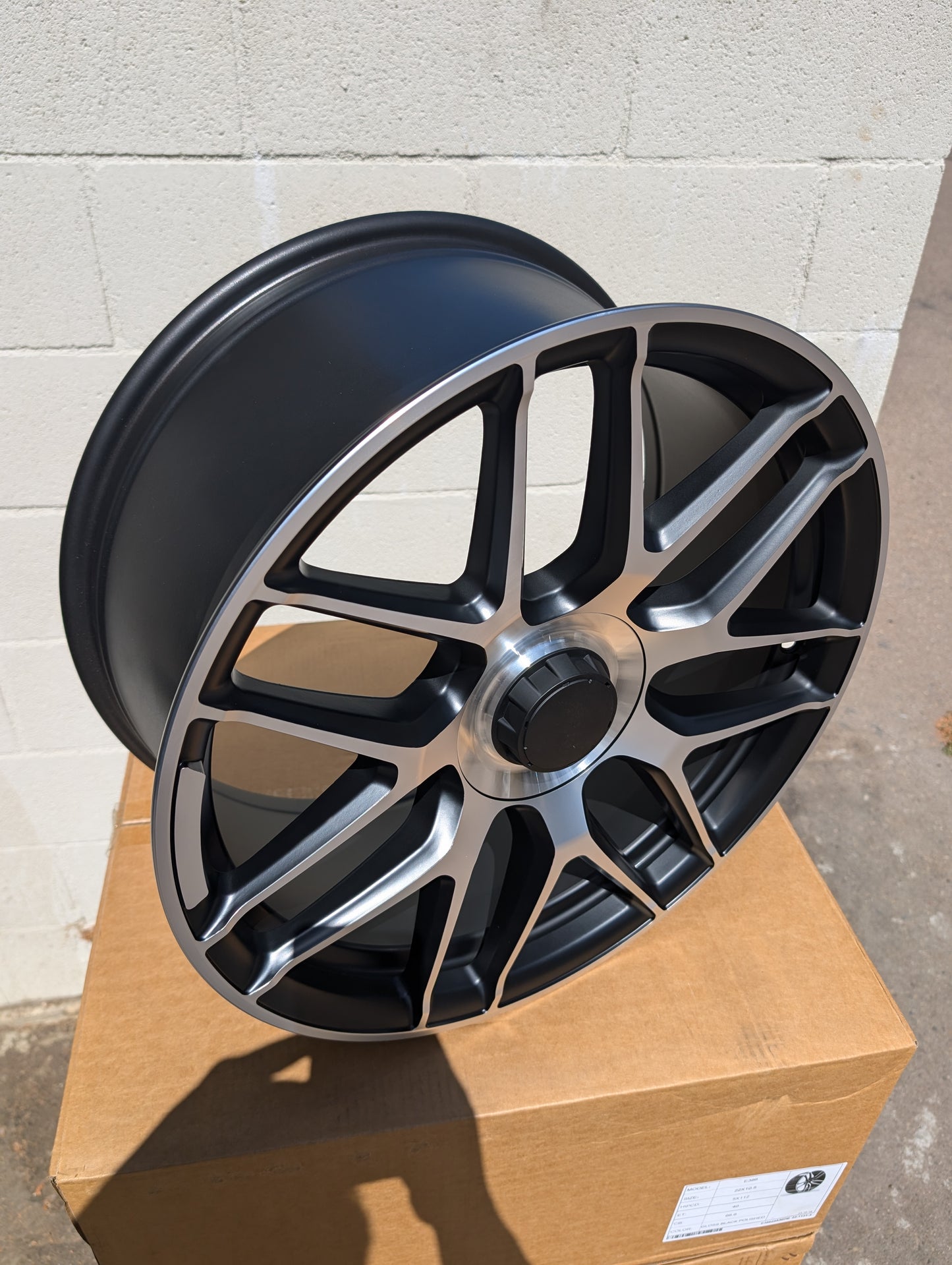 Style 424, 19x8 & 19x9, Black/Machined, Set of Four